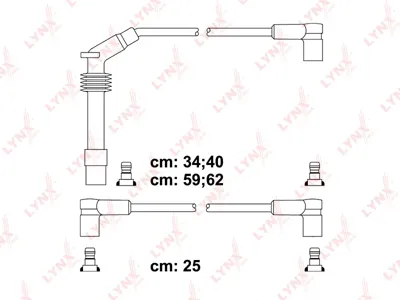 LYNX SPE5933 Комплект высоковольтных проводов (класс E)