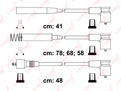 LYNX SPE5939 Комплект высоковольтных проводов (класс E)