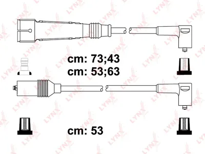 LYNX SPE8023 Комплект проводов VW Golf Polo 1.0-1.6i 83-00