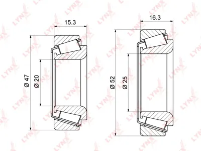 LYNX WB1243 Подшипник ступицы   комплект задней Daewoo Matiz 98>