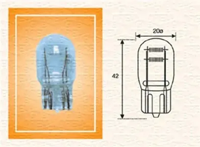 MAGNETI MARELLI 002052400000 Лампа (P215W) 12V W3X16q стоп-габарит