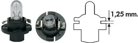 MAGNETI MARELLI 002053000000 Лампа накаливания, освещение щитка приборов