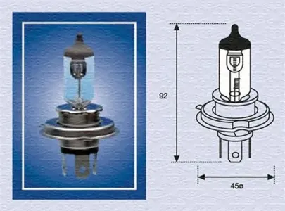 MAGNETI MARELLI 002156100000 Лампа (H4) 24V 7570W P43T-38