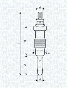 MAGNETI MARELLI 062583003304 Свеча накаливания