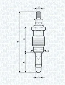 MAGNETI MARELLI 062900005304 Свеча накаливания