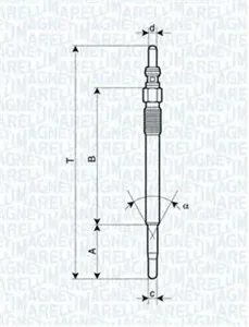 MAGNETI MARELLI 062900029304 Свеча накаливания