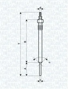 MAGNETI MARELLI 062900066304 Свеча накаливания Kia Sorento 2.5Di 02>