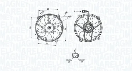 MAGNETI MARELLI 069422708010 Вентилятор двигателя