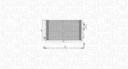 MAGNETI MARELLI 350203751000 Радиатор кондиционера