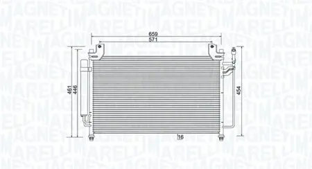MAGNETI MARELLI 350203990000 Радиатор кондиционера