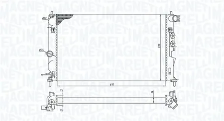 MAGNETI MARELLI 350213190600 Радиатор двигателя