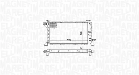 MAGNETI MARELLI 350213193500 Радиатор двигателя
