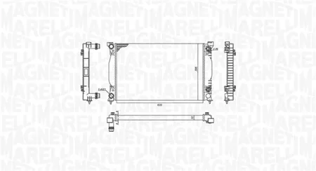 MAGNETI MARELLI 350213196600 Радиатор двигателя