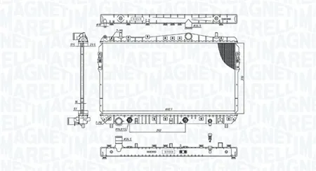 MAGNETI MARELLI 350213197500 Радиатор