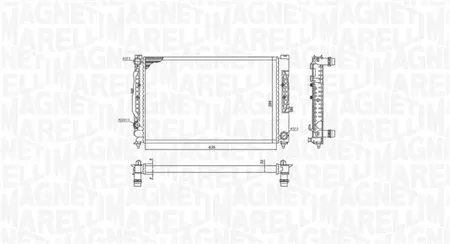 MAGNETI MARELLI 350213199900 Радиатор двигателя