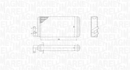 MAGNETI MARELLI 350218403000 Радиатор отопителя