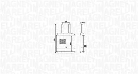 MAGNETI MARELLI 350218420000 Радиатор отопителя