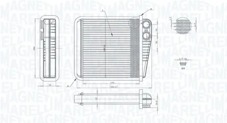 MAGNETI MARELLI 350218423000 Радиатор отопителя