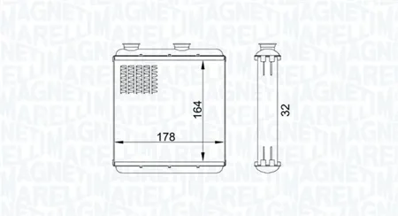 MAGNETI MARELLI 350218434000 Радиатор отопителя