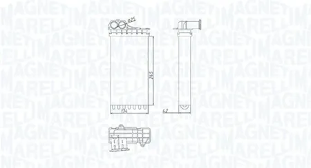MAGNETI MARELLI 350218436000 Радиатор отопителя