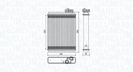 MAGNETI MARELLI 350218471000 Радиатор отопителя