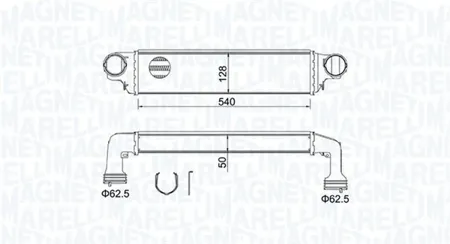 MAGNETI MARELLI 351319204890 Интеркулер