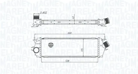 MAGNETI MARELLI 351319205340 Интеркулер