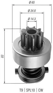 MAGNETI MARELLI 940113020358 Бендикс стартера