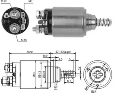 MAGNETI MARELLI 940113050186 Втягивающее реле стартера