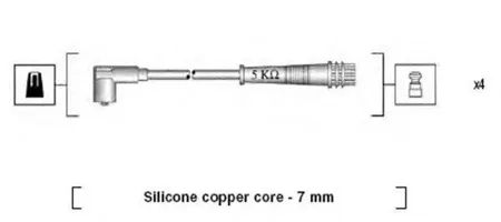 MAGNETI MARELLI 941095790617 Высоковольтные провода комплект (ком-кт)
