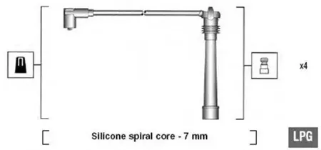 MAGNETI MARELLI 941095980634 Высоковольтные провода комплект MSK634 К