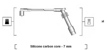 MAGNETI MARELLI 941125360686 Высоковольтные провода комплект (ком-кт)