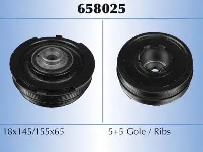 MALO 658025 Шкиф коленвала BMW 318d e46-520d e39