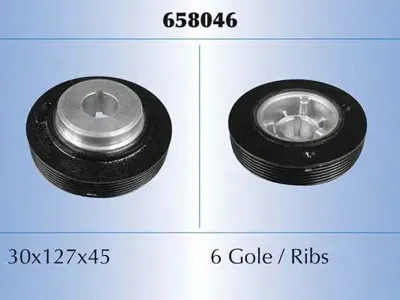 MALO 658046 Ременный шкив, коленчатый вал