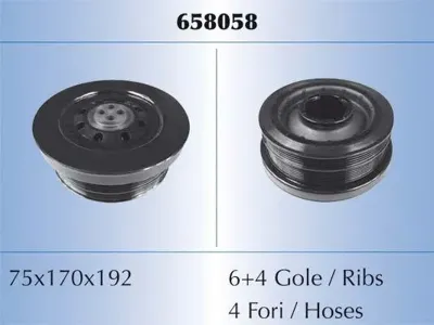 MALO 658058 Шкив коленвала