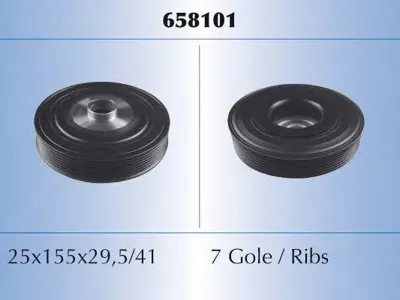 MALO 658101 Шкив коленвала  рено f4r... 050701>