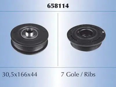 MALO 658114 Шкив коленвала 