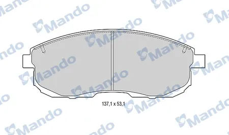 MANDO MBF015001 Колодки торм. Nissan Juke Maxima Teana Tiida Suzuki SX4 перед. с инд.износа