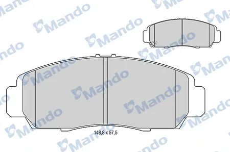 MANDO MBF015003 Колодки торм. Honda Civic 01-05FR-V 1.7-2.2 05-STREAM 1.72.0 01- передние