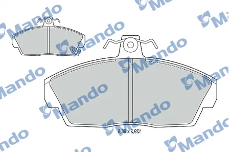 MANDO MBF015019 Колодки торм.передние