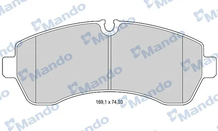 MANDO MBF015031 Колодки торм. Mercedes Sprinter 06> Crafter (5т) 06> передние