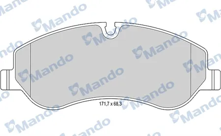 MANDO MBF015046 Колодки торм. Ford Transit 14-CUSTOM 12- передние