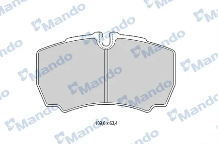 MANDO MBF015051 Колодки торм. Ford Transit 06- Iveco Daily 01- задние