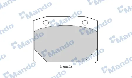 MANDO MBF015055 Колодки торм. ВАЗ 2101-2107 передние