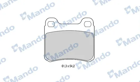 MANDO MBF015074 Колодки торм. Mercedes W202W124W201 задние