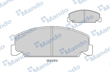 MANDO MBF015077 Колодки торм.передние