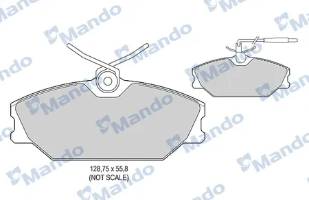 MANDO MBF015101 Колодки торм.передние