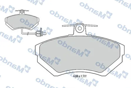 MANDO MBF015123 Колодки торм. VW G3 Caddy 95>04 Polo 95>01 передние