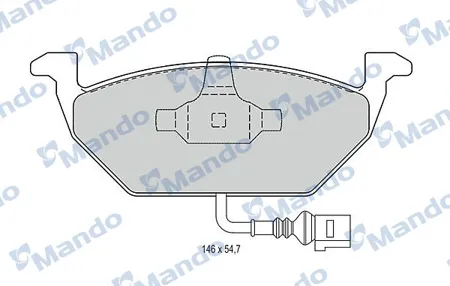 MANDO MBF015147 Колодки торм. Audi A3 >03VW G4G5 Skoda Octavia 1.41.61.9D передние