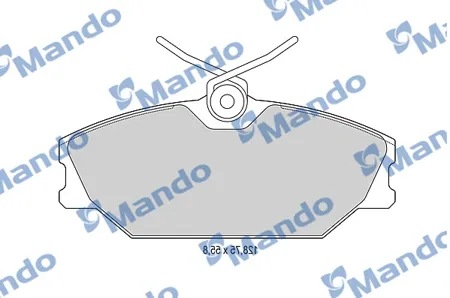 MANDO MBF015162 Колодки торм.  Renault  Laguna 95>03 Megane I 1.62.01.9D передние